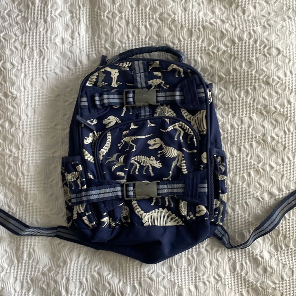 Pottery Barn Kids Mackenzie Mini. Glow-in-the-dark dinosaur back pack.